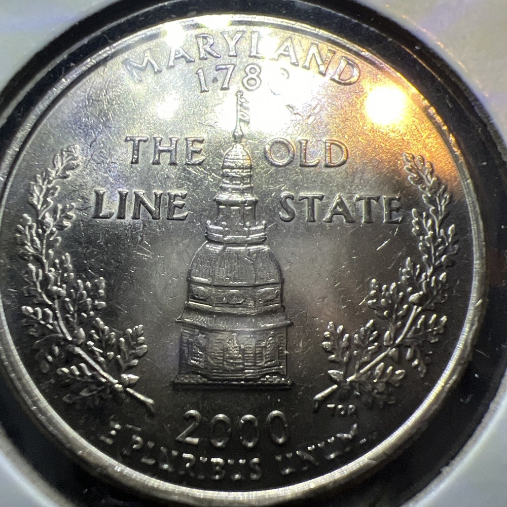 2000 P Maryland Statehood quarter circulated