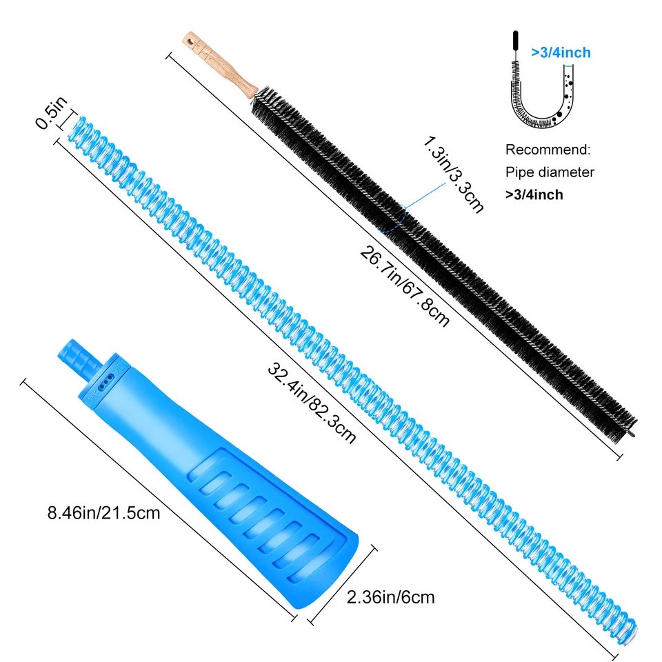 Dryer Vent Cleaner Kit Vacuum Attachment Hose with Lint Remover Cleaning Brush