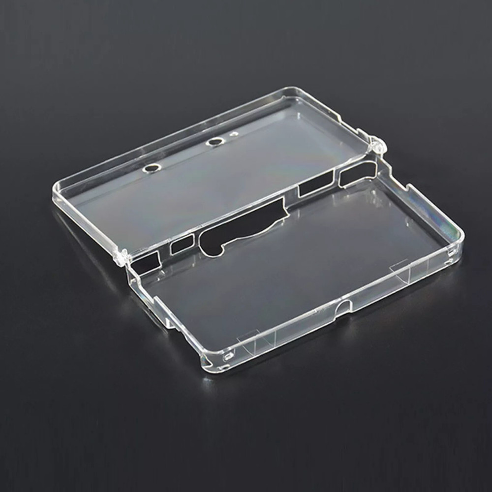 For Nintendo 3DS Snap-on Clear Plastic Crystal Hard Shell Case Protective Cover