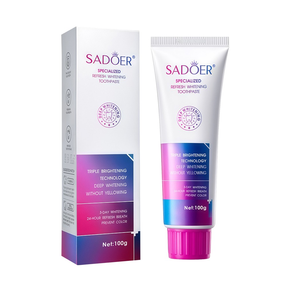2x Teeth Whitening Toothpaste Remove Tooth Stain Deep Teeth Clean Fresh Breath