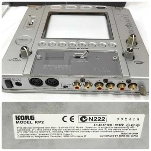 Korg KP 2 Kaoss Pad Dynamic Effects Controller AC Adapter