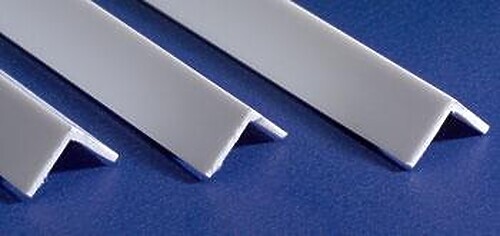 Evergreen Angle Styrene .080 2.0mm (4) - Model Railroad Scratch Building Supply
