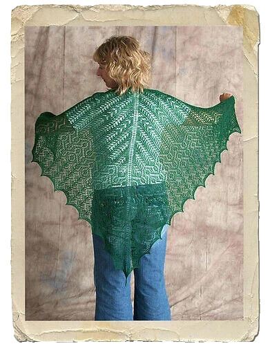 Goddess Knits "Emerald Isle" Shawl