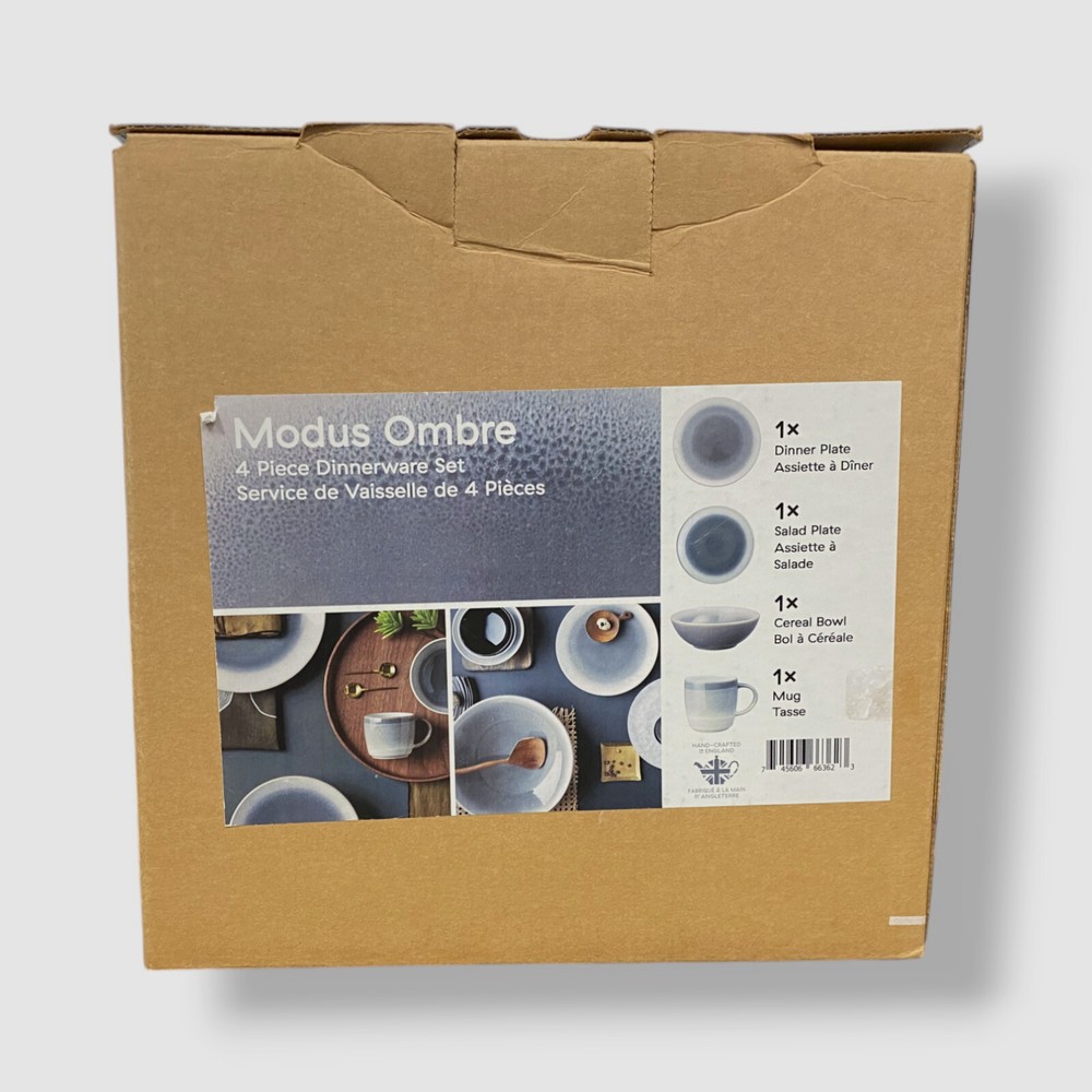 Denby Gray Modus Ombre 3Pc Place Setting
