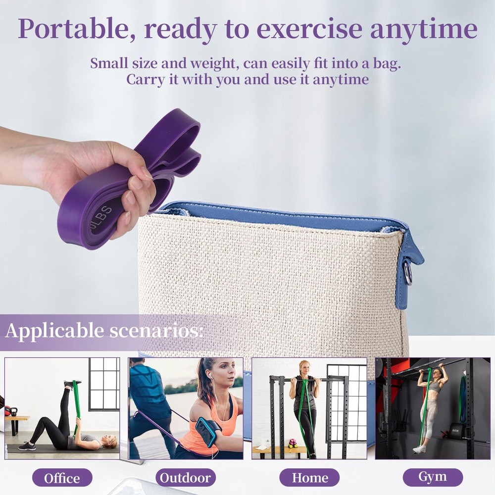 Resistance Bands for Working Out, Pull Up Assistance Bands, Exercise Workout ...