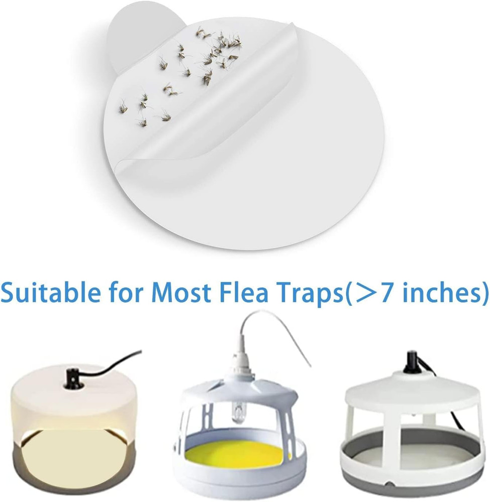 Flea Trap Refill Discs 7.1 Inch Replacement Glue Boards for Most Models Flea Tra