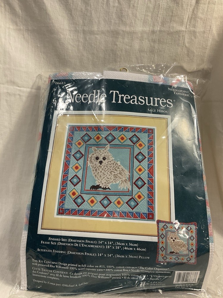 Needle Treasures - needlepoint Kit - Wise Owl