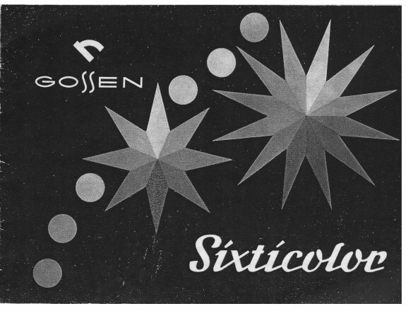 Gossen Sixticolor Instruction Manual Reprint