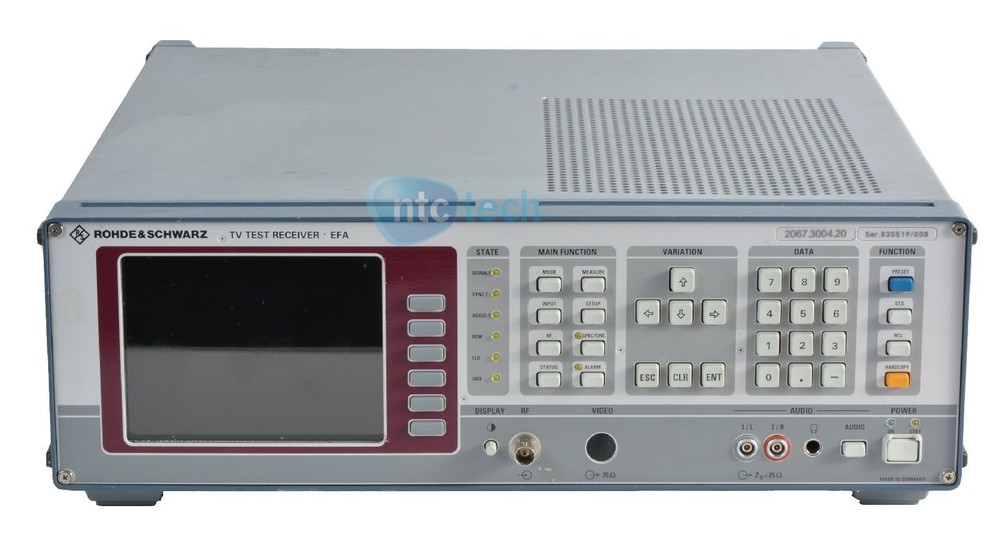 Rohde & schwarz EFA Model 2067.3004.20