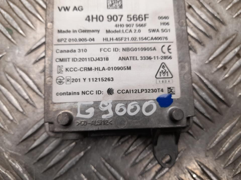 Audi A8 2015 Blind Spot Detection Control Unit 4H0907566F