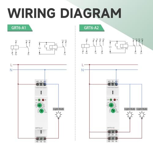 Adjustable Delay On Timer Relay 10A, Smart Electronic Timer for Din Rail, 0.1s-1