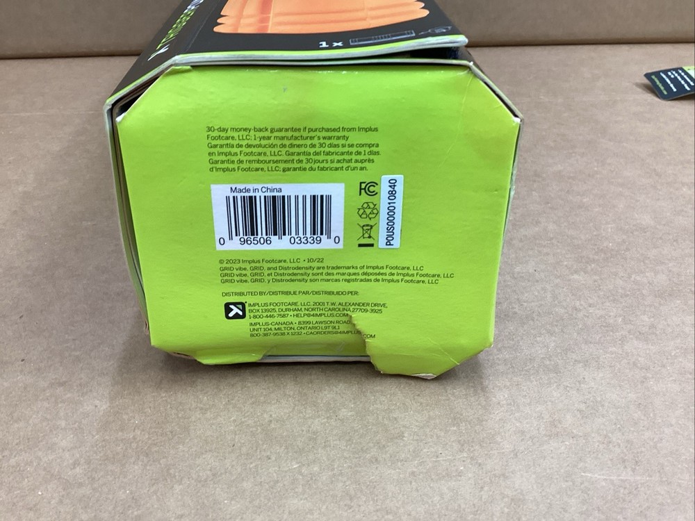 TriggerPoint GRID Vibe Plus Foam Roller - Orange New