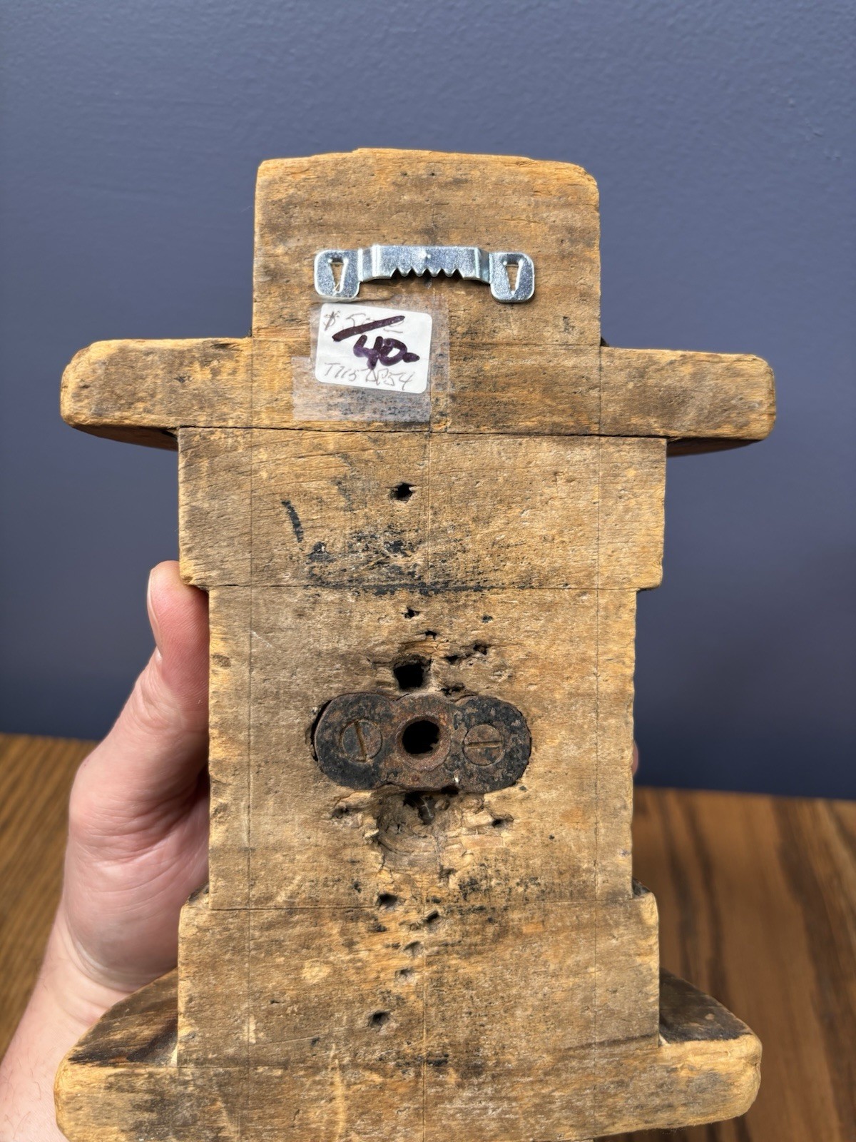 Vintage Industrial Bethlehem Steel Wood Sand Forms For Tool Parts Form Art Mold