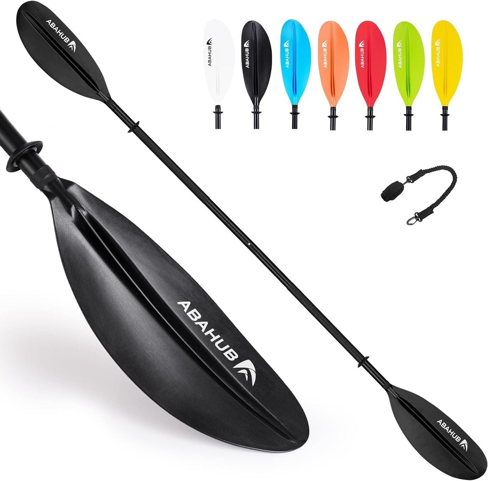 Detachable 2-Section Kayak Oar with Adjustable Blades - Energy-Efficient Design
