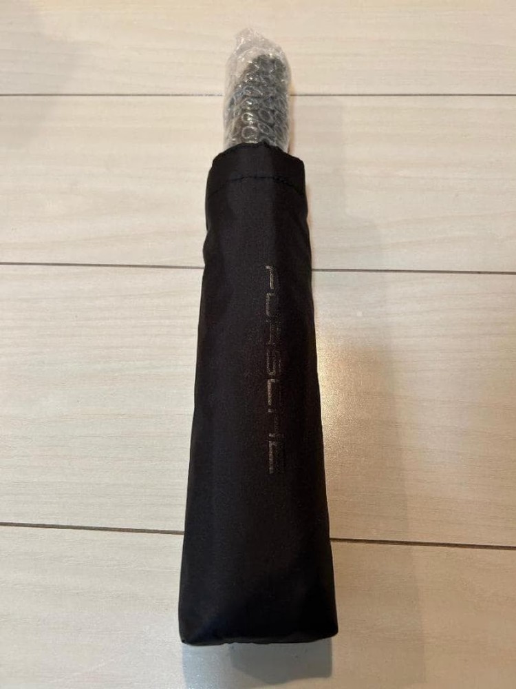 Porsche Folding Umbrella Black Compact Auto Open Driver's Selection