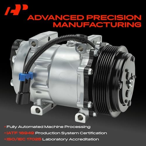 Air Conditioner AC Compressor with Clutch Compatible with Freightliner