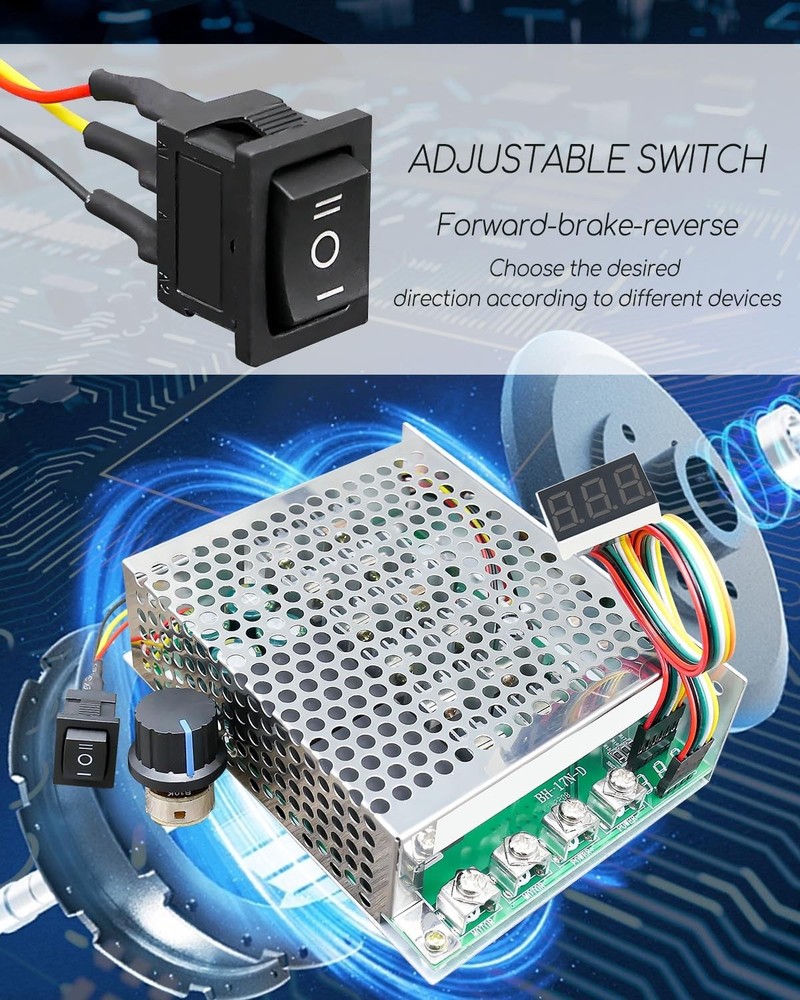 PWM DC Motor Speed Controller DC 1055V 100A Stepless Forward Reverse BK