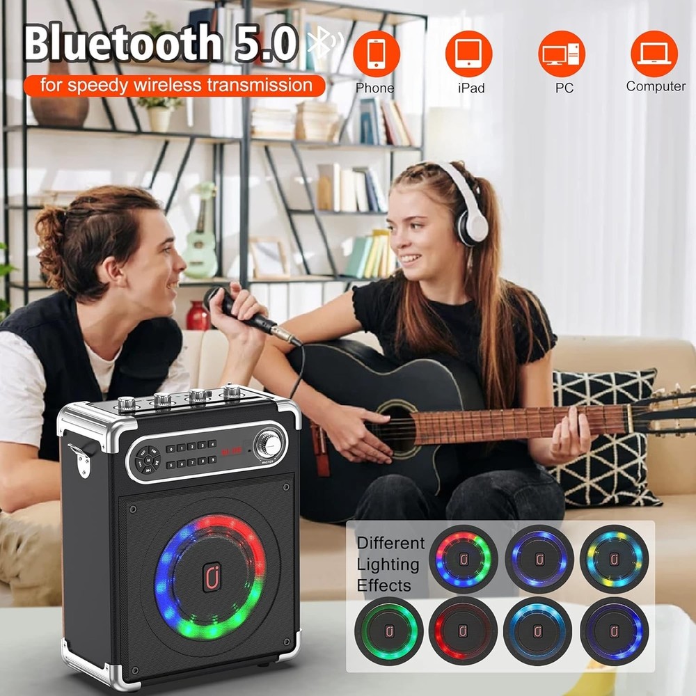 Multi-Function Karaoke Machine with Built-in Subwoofer - Perfect for Any Event