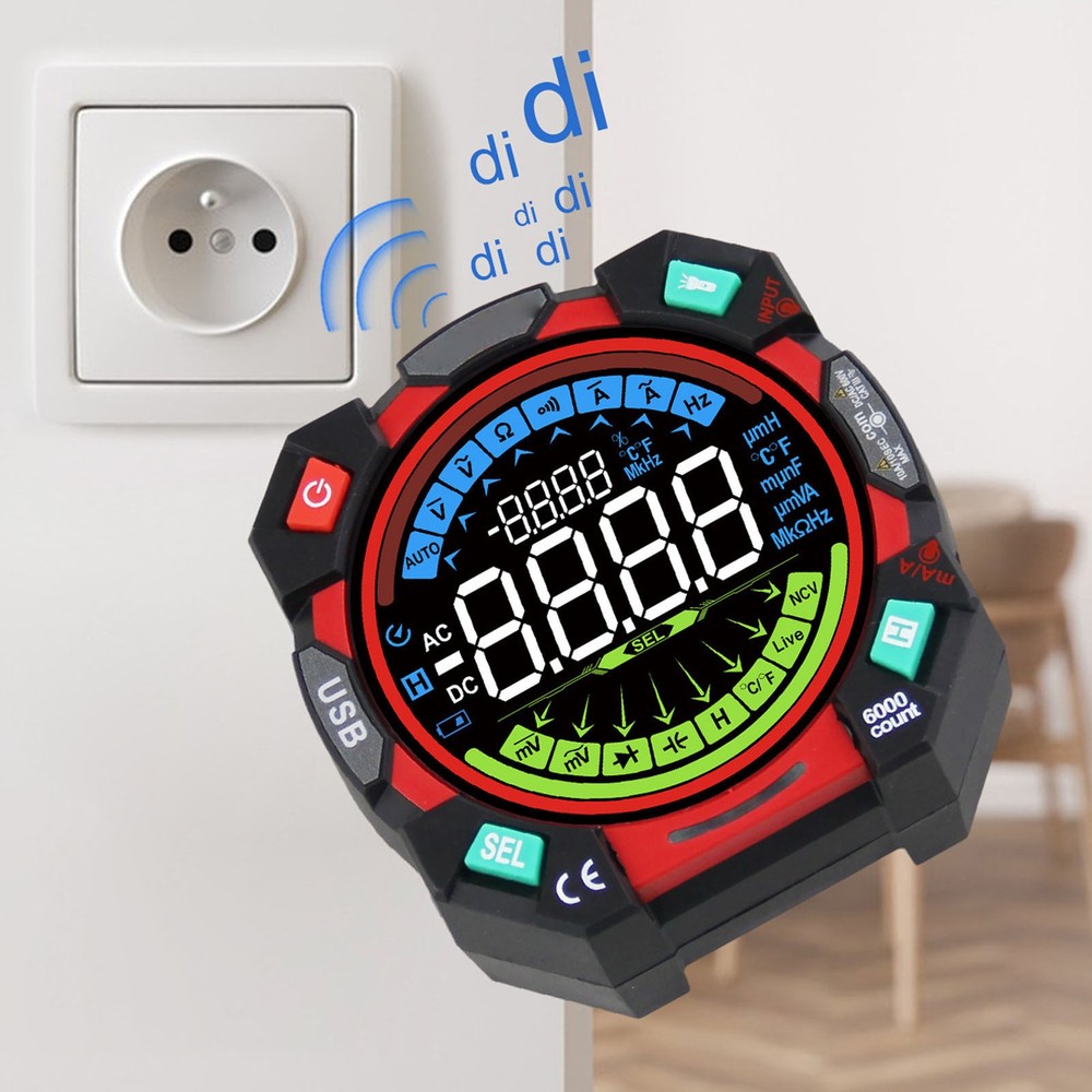 6000 Counts TRMS Multimeter For Accurate Electrical Diagnostics