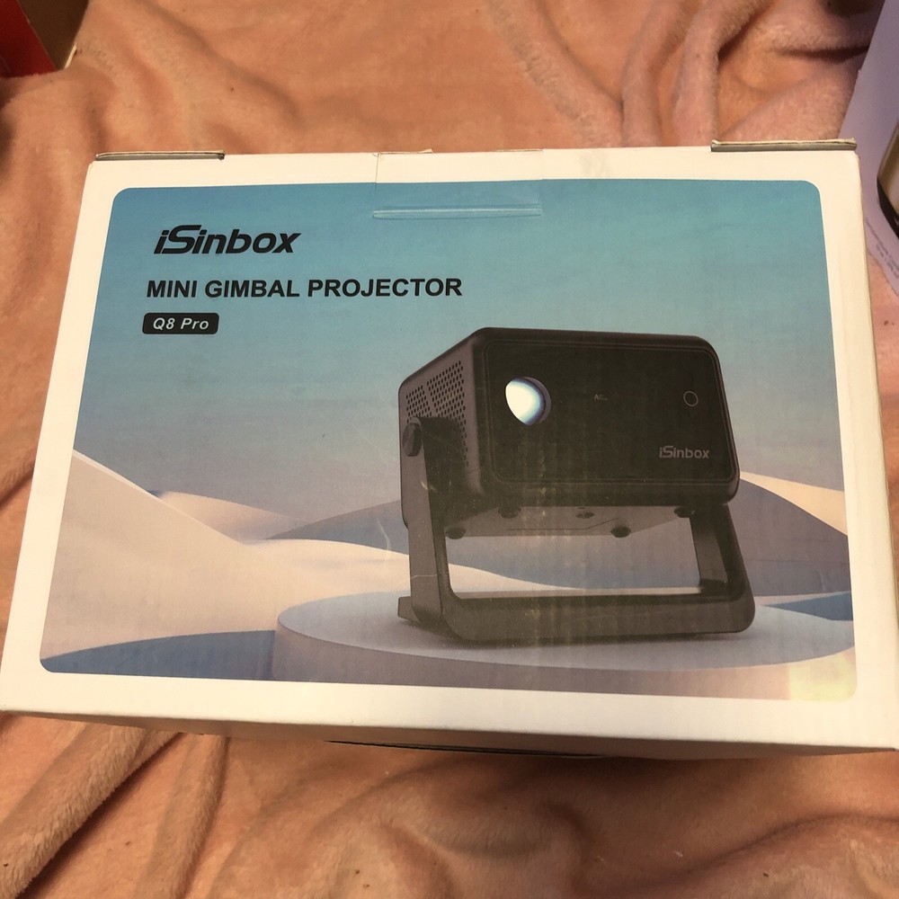 [Auto Focus] Mini Projector with WiFi6 Bluetooth,135°Rotatable Portable iSinbox