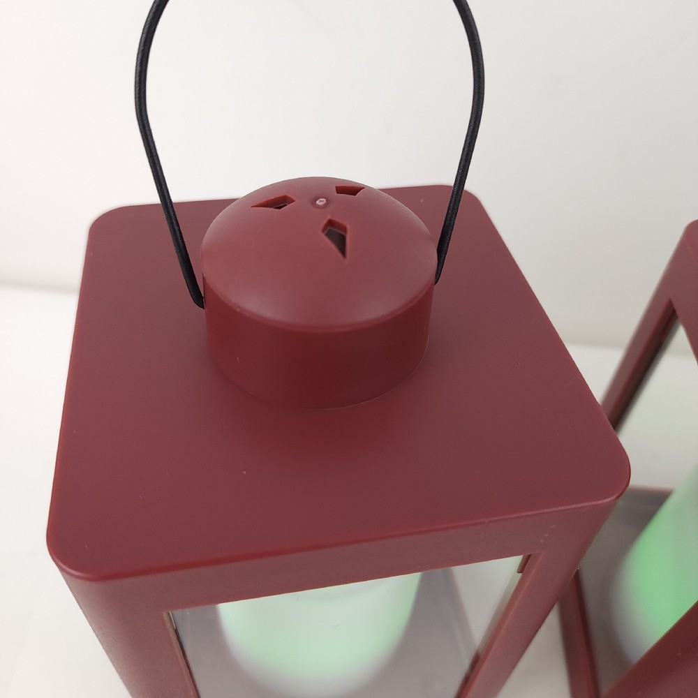 Home Reflections S/3 Mini Lanterns with Remote & Gift Boxes Red