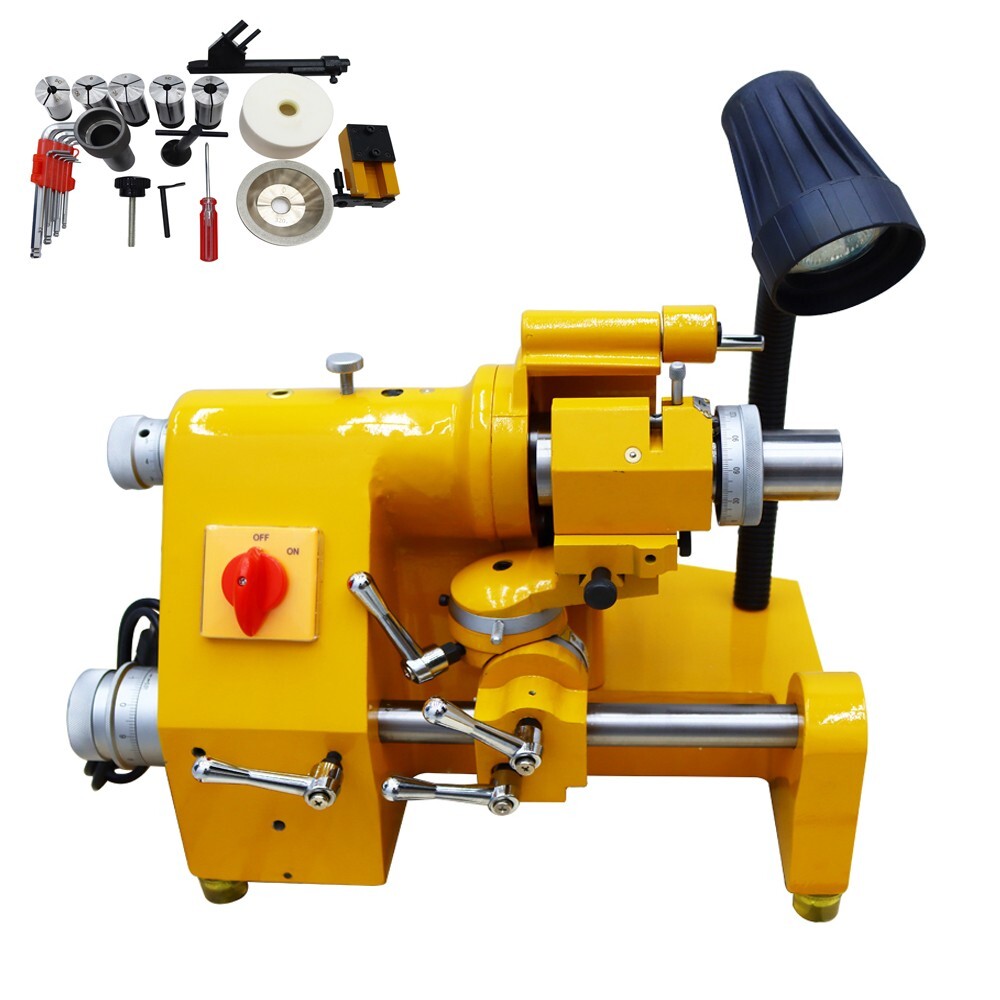 110V 5C Collet Cutter Grinder Drill Sharpener Electric Sharpening Tool Lathe Bit