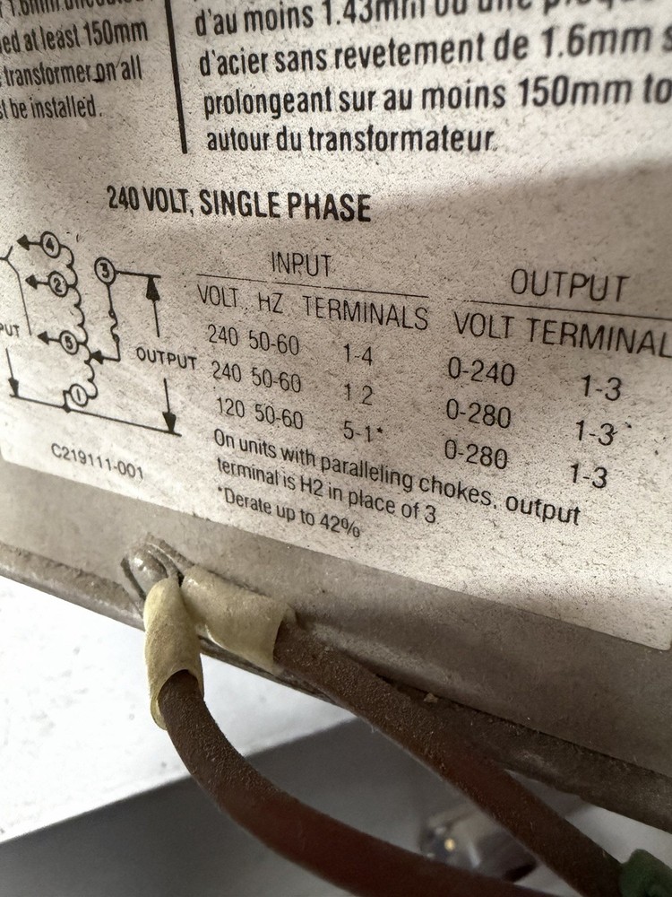 Superior Electric Powerstat 1296DU 280V Motor Driven Variable Transformer CUSTOM