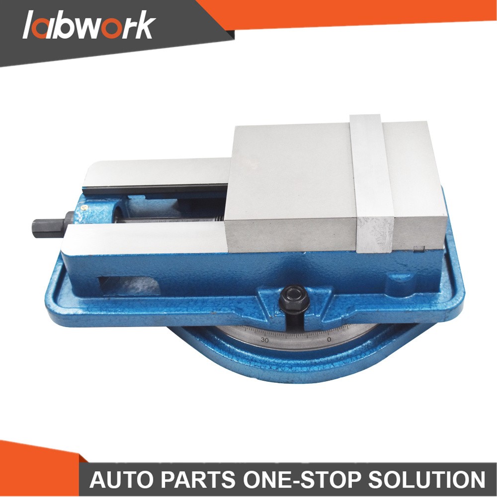 Labwork 6" Bench Vise Lockdown Milling Machine Vise W/ Swiveling Base Lock Vice