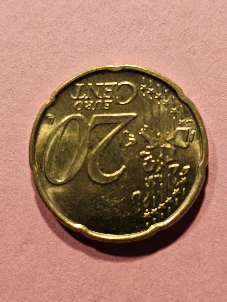 2002 BELGIUM 20EURO Cent Excellent Condition