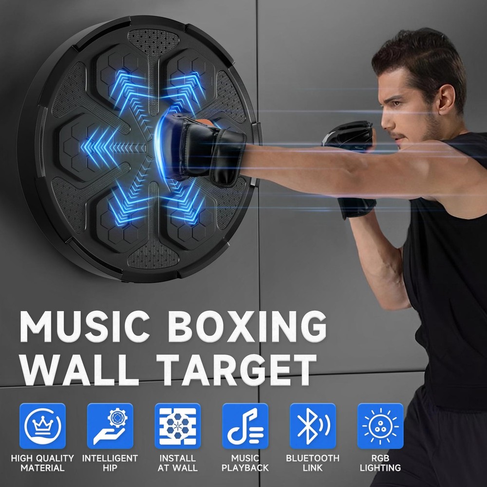 Wall Mount Boxing Training Target Bluetooth Music Indoor React Exercise Machine/