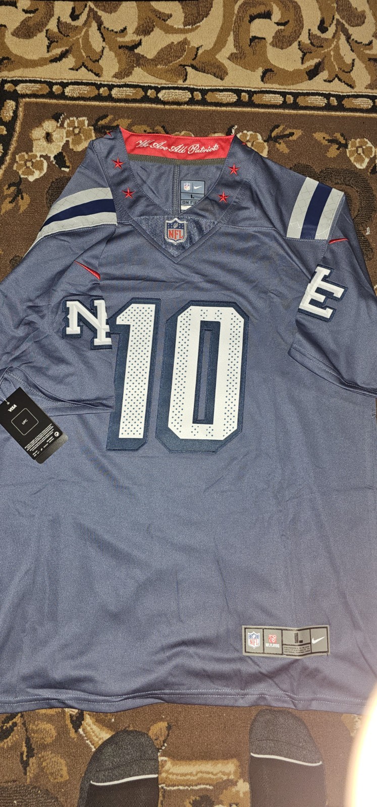 Drake Maye #10 N.E Patriots Nor easter F.U.S.E. LIMITED Rivalries New 2025 Large