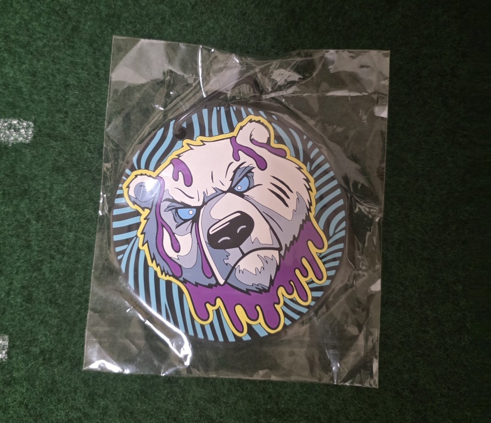 Angry 8 Putting Disk Marker | Bear Design | Angry 8 Name Tag | Golf Accessory