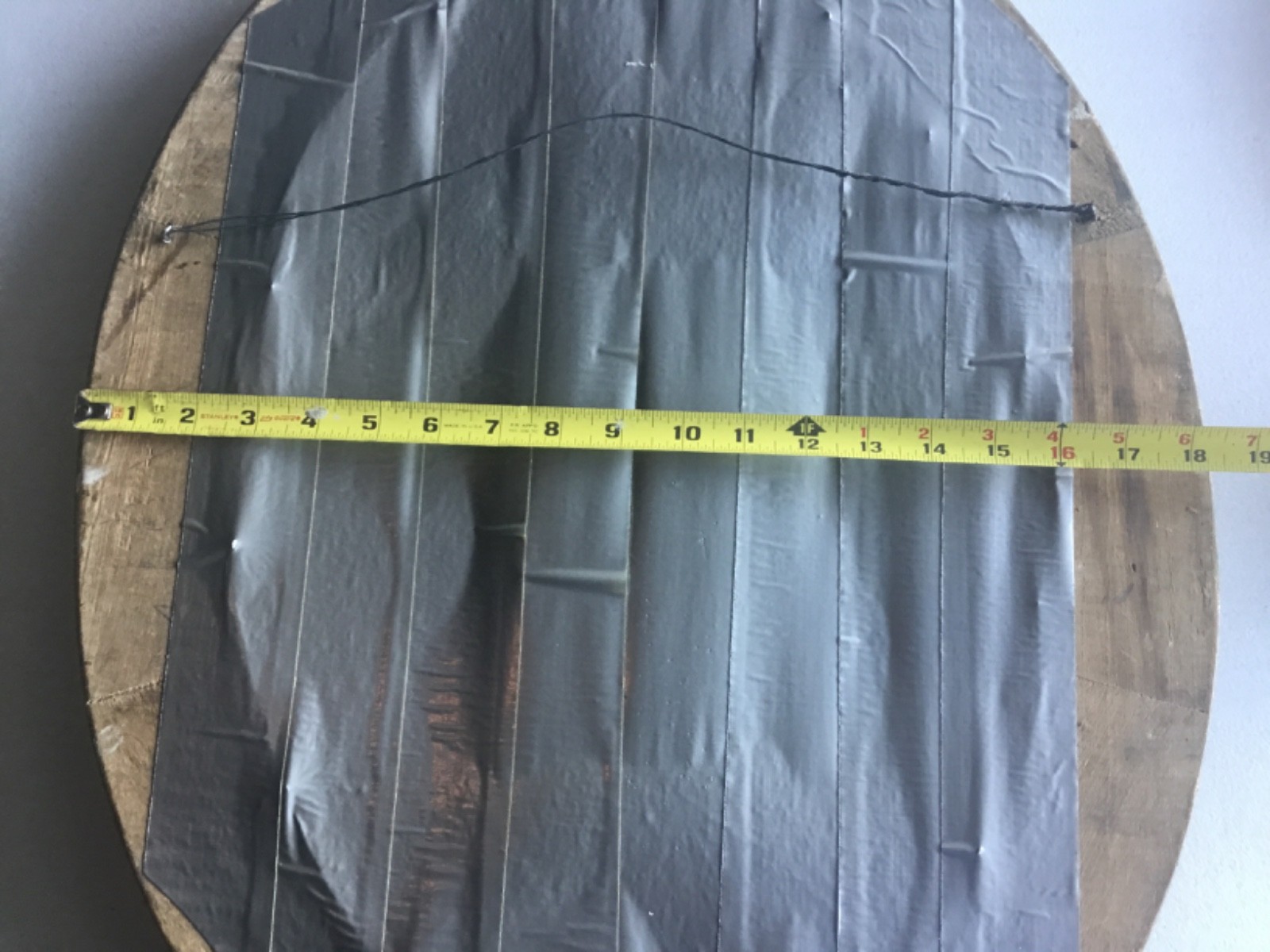 Vtg WW1 Convex Glass Soldier Military Portrait US Army Oval Framed Wall Hanging