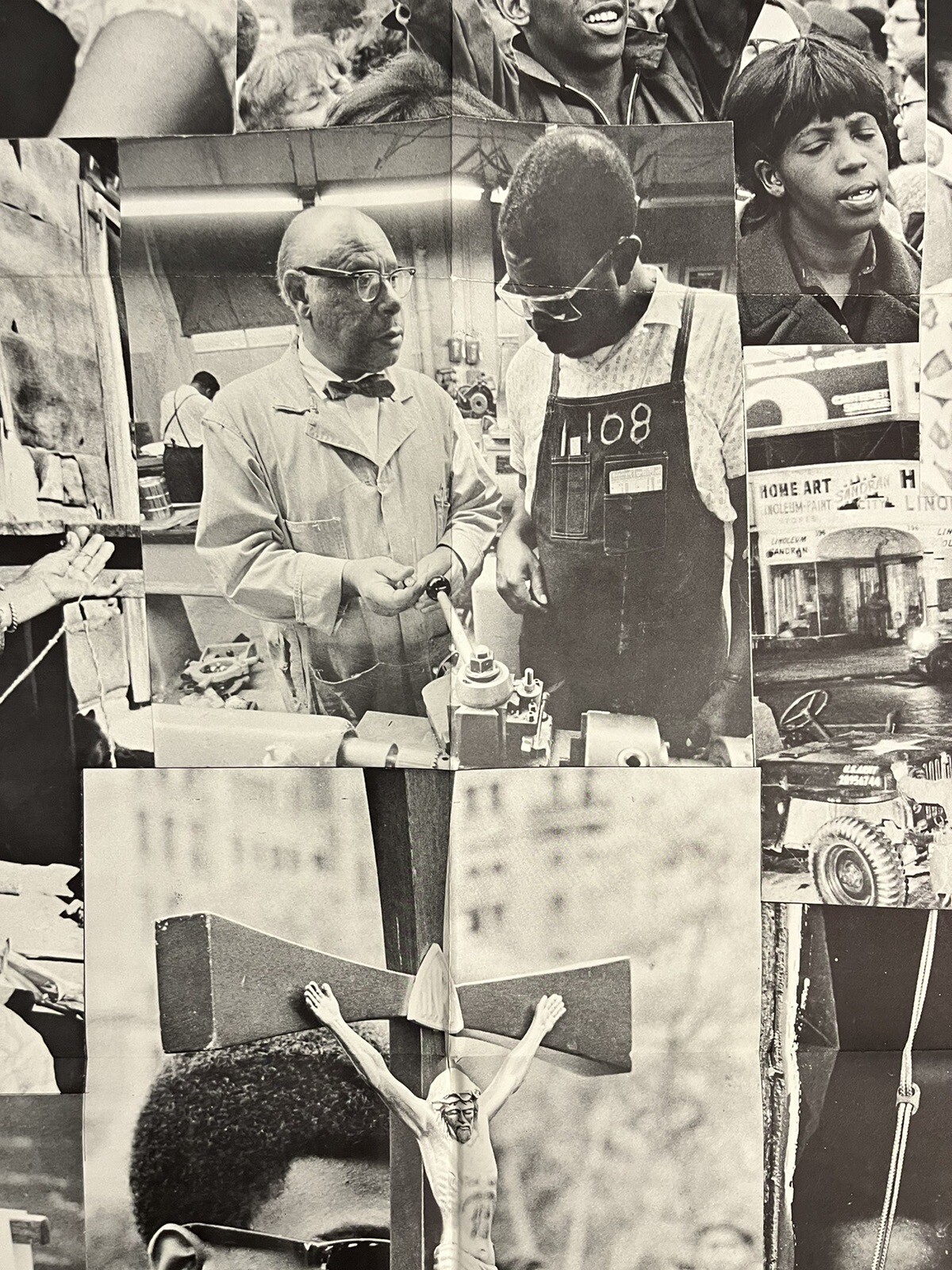 Vintage RARE 1968 Civil Rights Freedom Social Justice Equality Poster 36”X48”