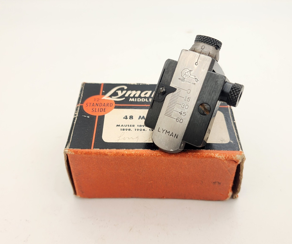 Vintage Lyman Model 48M Receiver Sight for Mausers w/Box