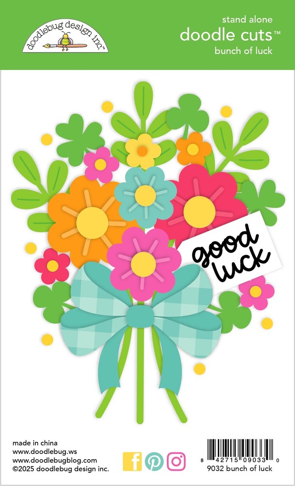 Doodlebug Doodle Cuts Dies-Bunch of Luck