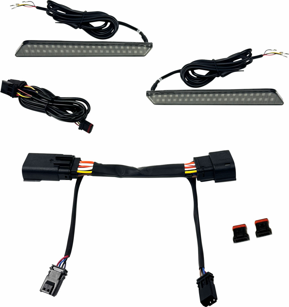 CUSTOM DYNAMICS LED Latch Lights - Saddlebag - Smoke Lens CD-LATCH-23-S