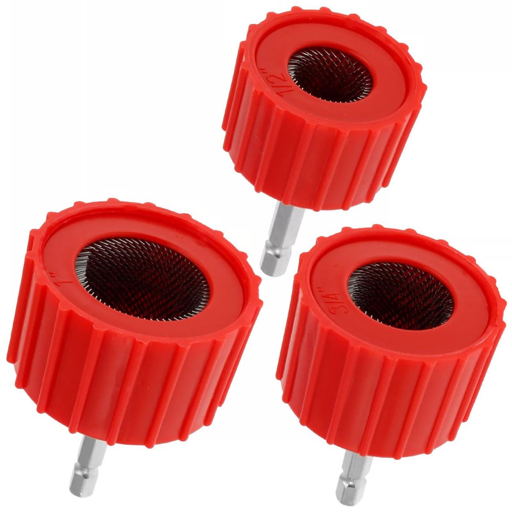 3PCS Pipe Installation Copper Pipe Cleaner Copper Pipe Brush Set Cleaning Tool