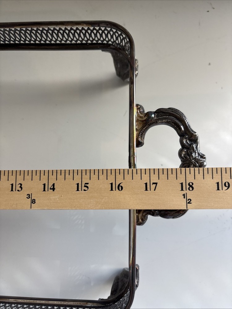 Vintage International Silver Company Pan Tray Footed Holder