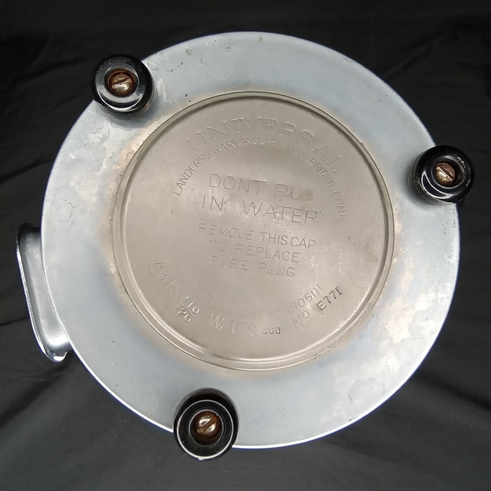 Antique Electric Percolator Silver Plated Kettle Landers Frary & Clark USA 1930s