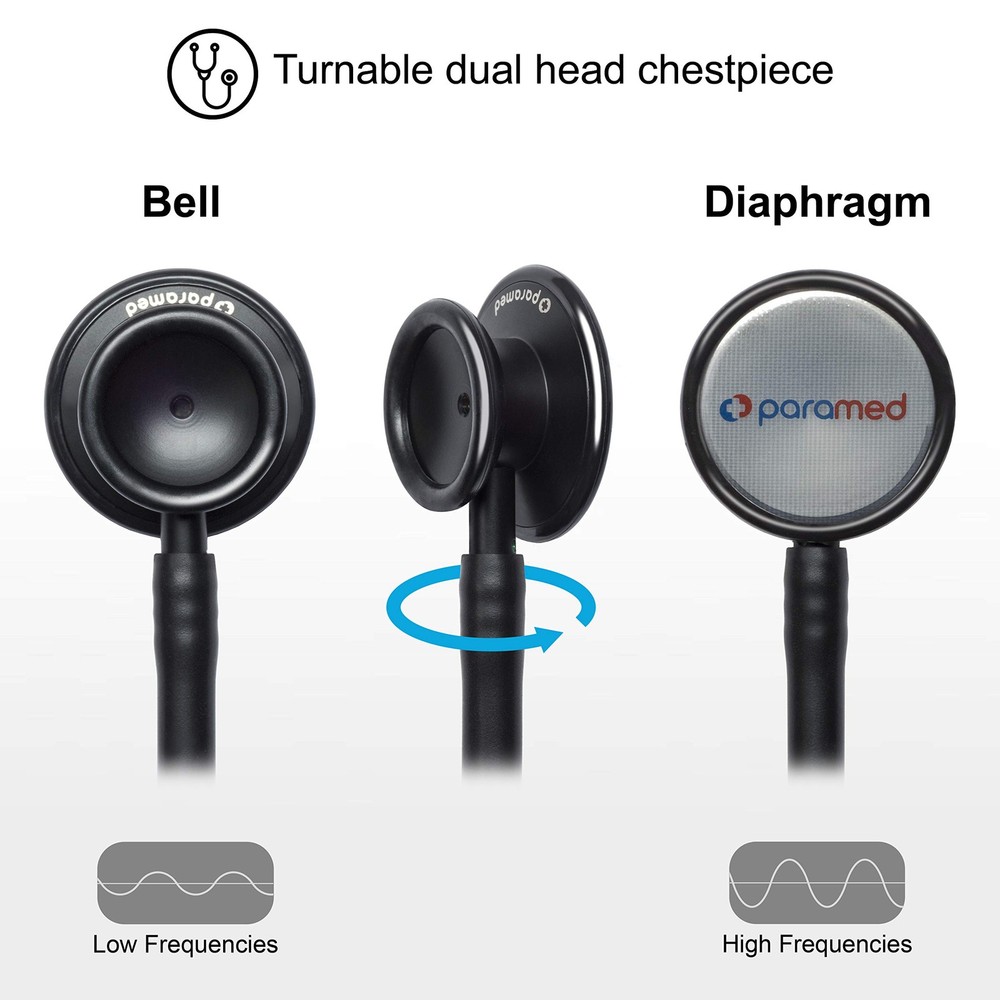 Stethoscope - Classic Dual Head - for Doctors, Nurses, Med Students, Professi...