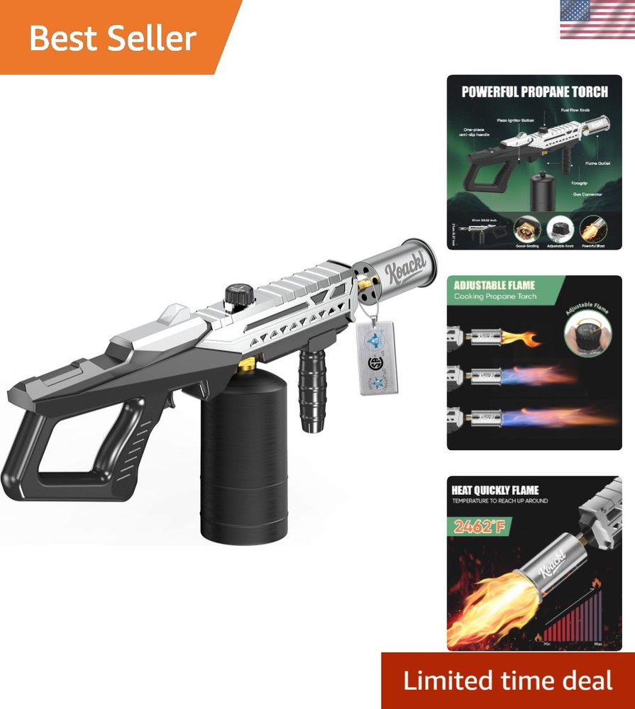 Lightweight Propane Torch for Searing, Roasting & DIY Projects - Gift-Ready