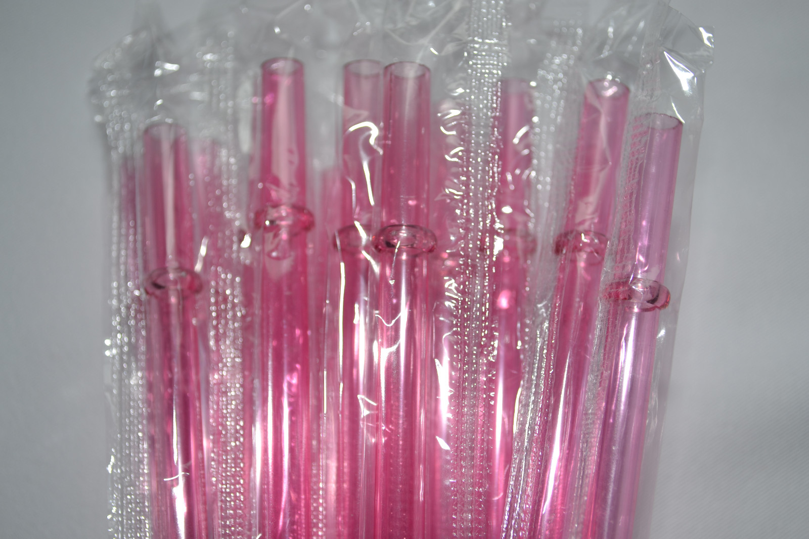 Reusable Straws Clear Solid Colors Plastic Acrylic 9” Rings BPA Free Sealed #2