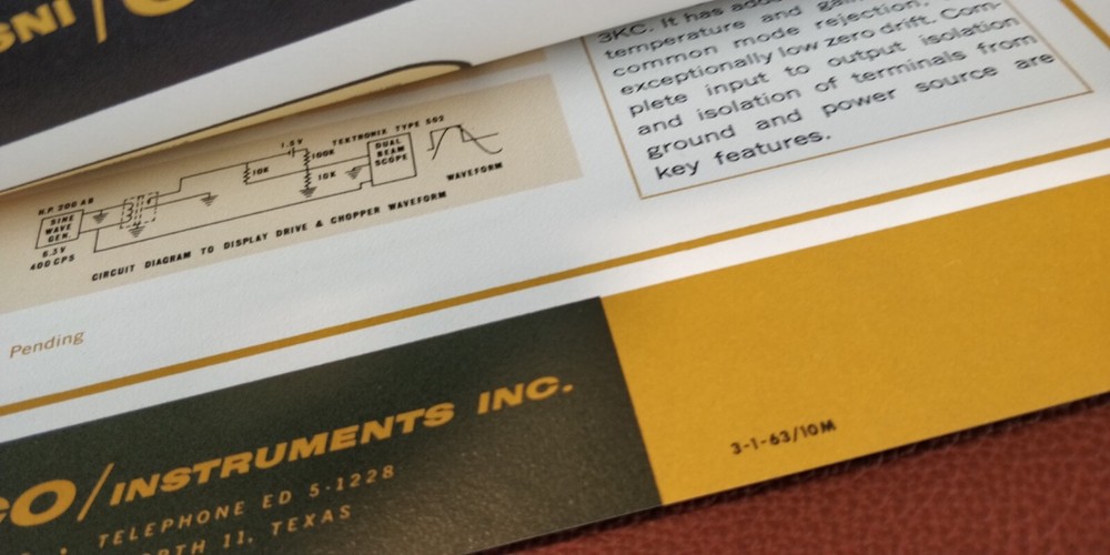 1963-64 ~ RAWCO Instruments Inc. ~ Bulletins Spec Sheets~ Transistors Amplifiers