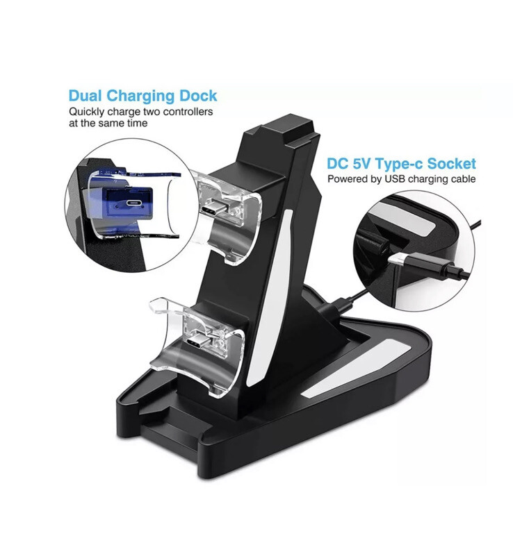 PlayStation 5 PS5 DualSense Controller Charging Dock Stand Station