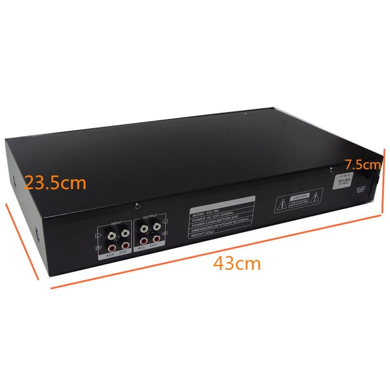220V 40-band Stereo Graphic EQ Equalizer High Performance Audio Equalizer ot25