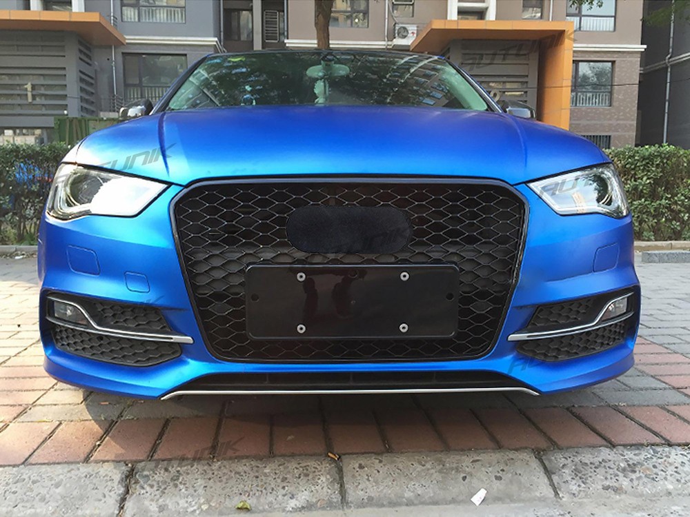 For 2013-2016 Audi A3 S3 Front Grille Honycomb Bumper Grill RS3 Style