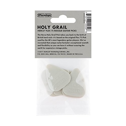 Herco Holy Grail Guitar Pick - 6 Pack Small, Grey
