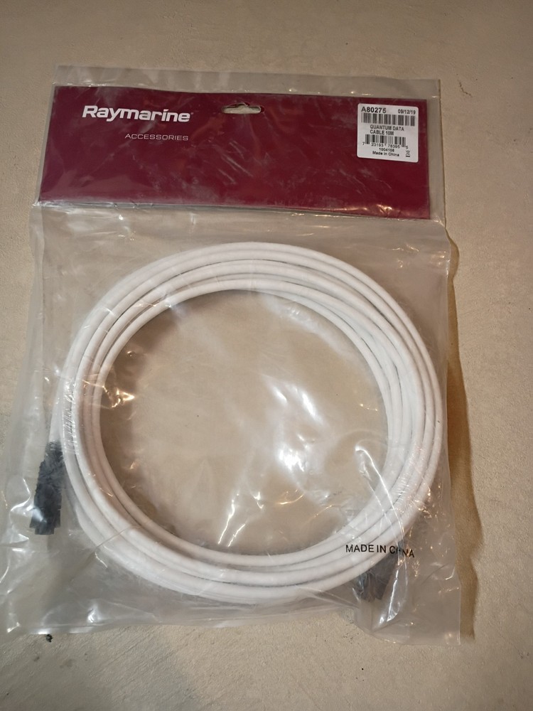 Raymarine 10m Quantum Radar Data Cable -A80275  -  Never Used!