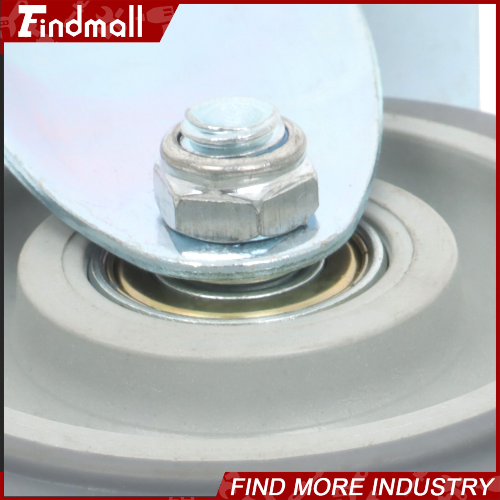 Findmall 4 Pcs 4" Swivel Caster Wheels (Two Straight, Two Diagonal Belt Brakes)